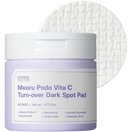 

Подушечки Meoru Podo Vita C Turn-Over 60 Sheets with Niacinamide and Vitamin