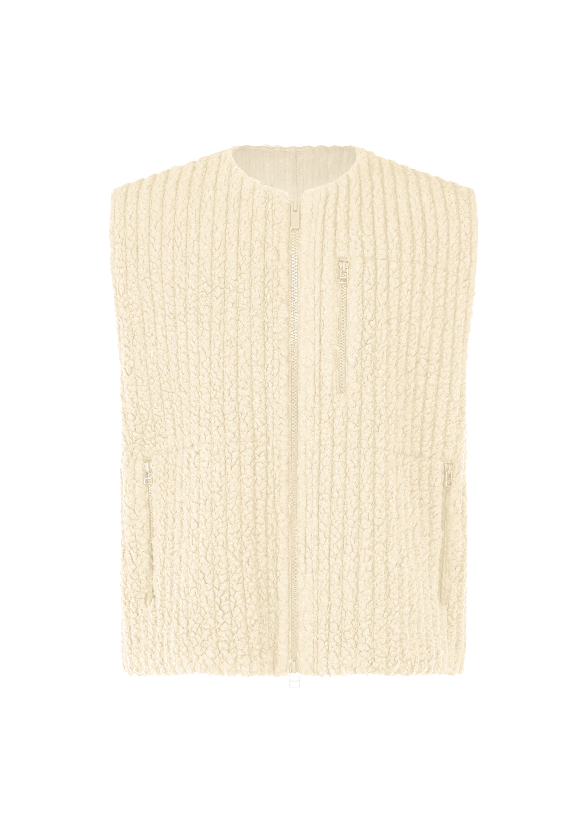 

Жилет fleece pleats Homme Plissé Issey Miyake, белый