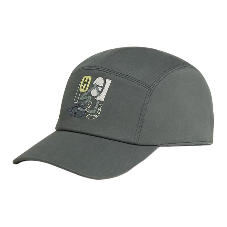 

HERMES Хлопковая бейсболка мужская светло-зеленая, Light Green