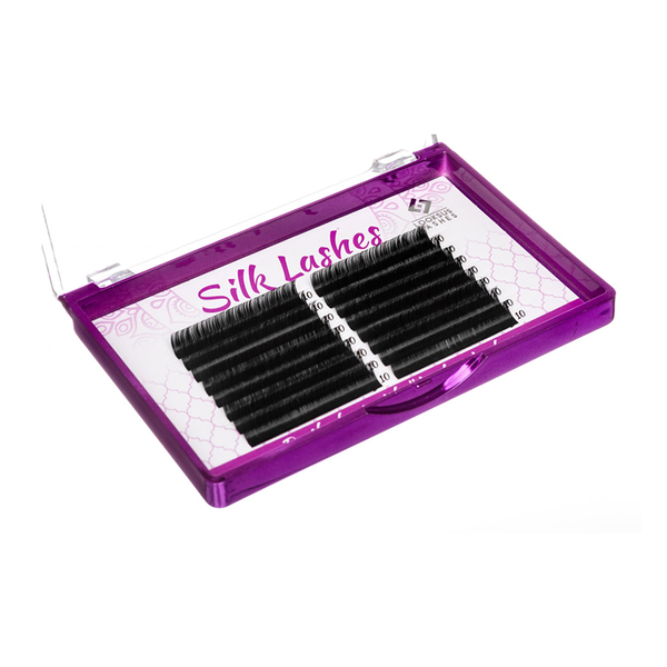 

Наращивание ресниц, изгиб С, микс 8-15 мм, 1 упаковка. Looksus Lashes Silk lashes c 0,10