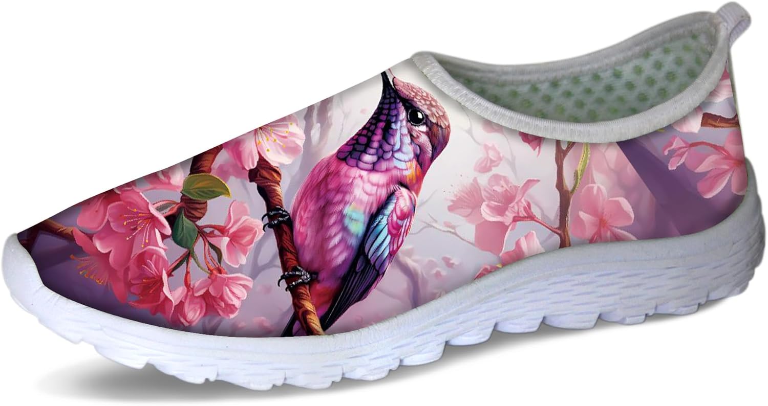 

Слипоны с принтом морской черепахи в стиле тай-дай Forchrinse для женщин и мужчин, дышащие и легкие прогулочные и медицинские туфли из сетки, розовый