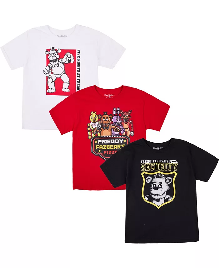 

Футболки Big Boys Bioworld Youth 3pk-Large Five Nights At Freddy'S, мультиколор