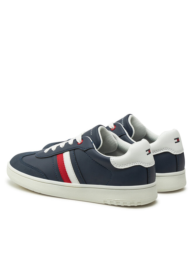 Кроссовки Tommy Hilfiger Stripe Low Cut Lace-Up Sneaker T3X9-33851-1269 S, темно-синий — фото 3