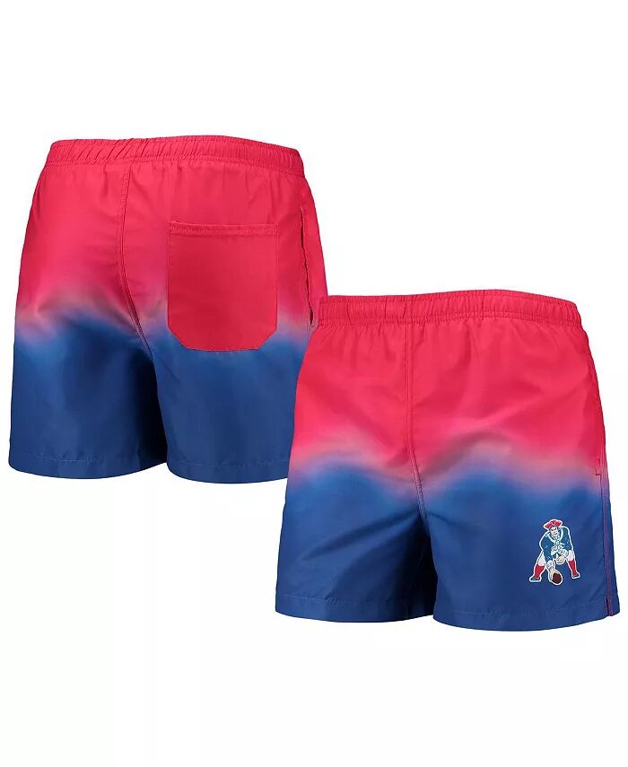 

Мужские красные шорты для плавания Royal New England Patriots Retro Dip-Dye FOCO