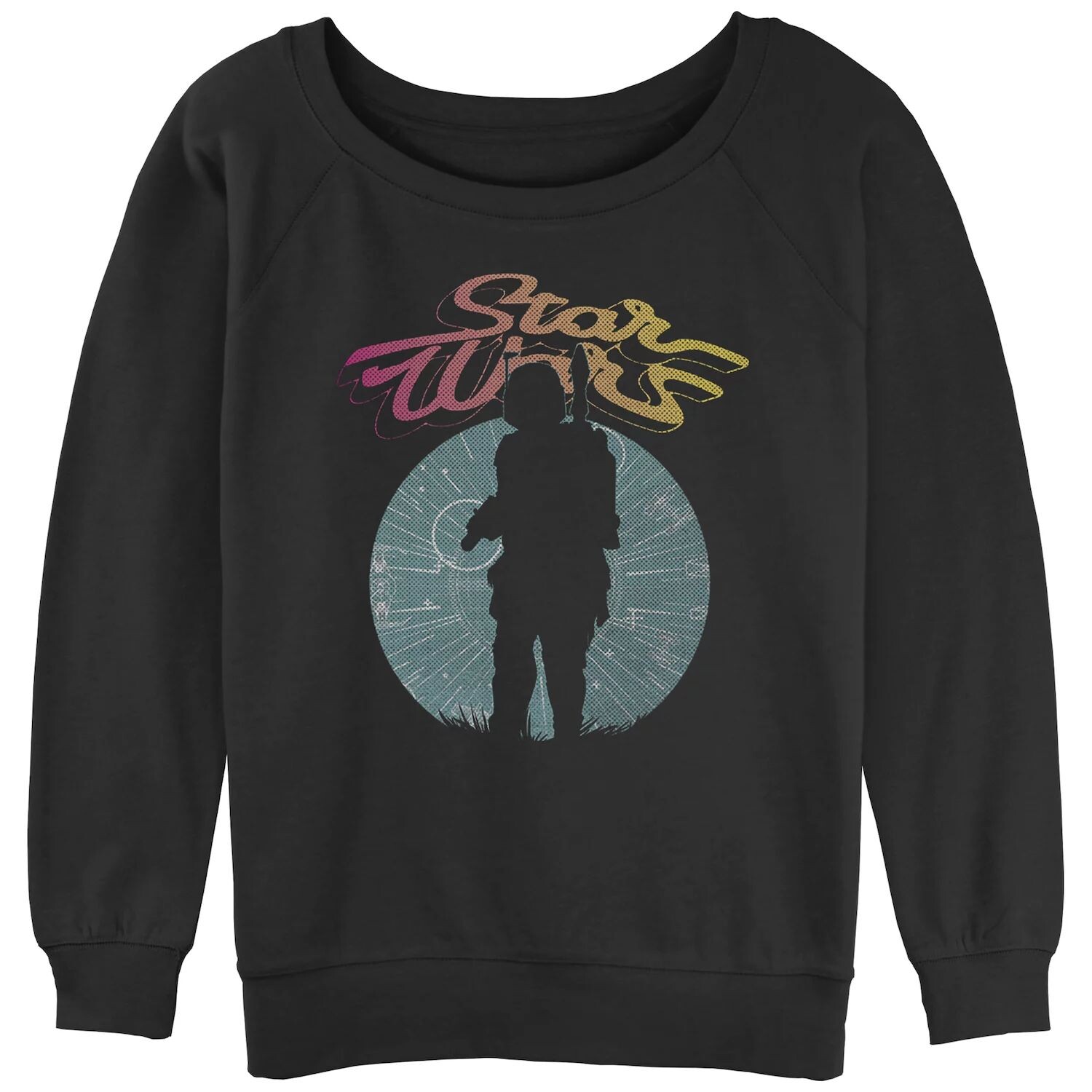 

Свитшот с напуском и рисунком «Star Wars Boba Fett » Licensed Character, черный