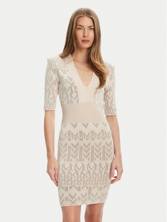 

Облегающее трикотажное платье 5YGK20 5877Z Marciano Guess, бежевый