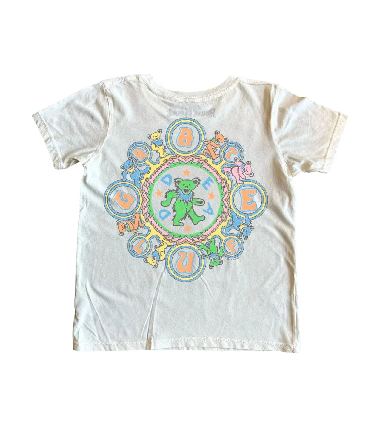 ROWDY SPROUT Футболка Girl's Grateful Dead Kaleidoscope Bears белого цвета — фото 2