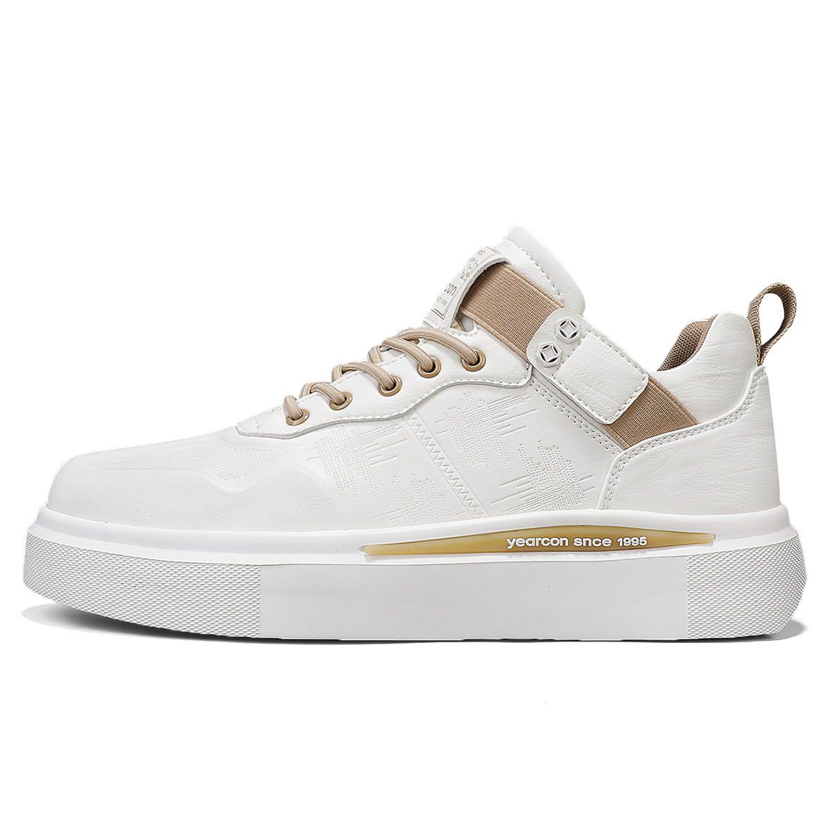 

Износостойкие низкие мужские кроссовки YEARCON, White