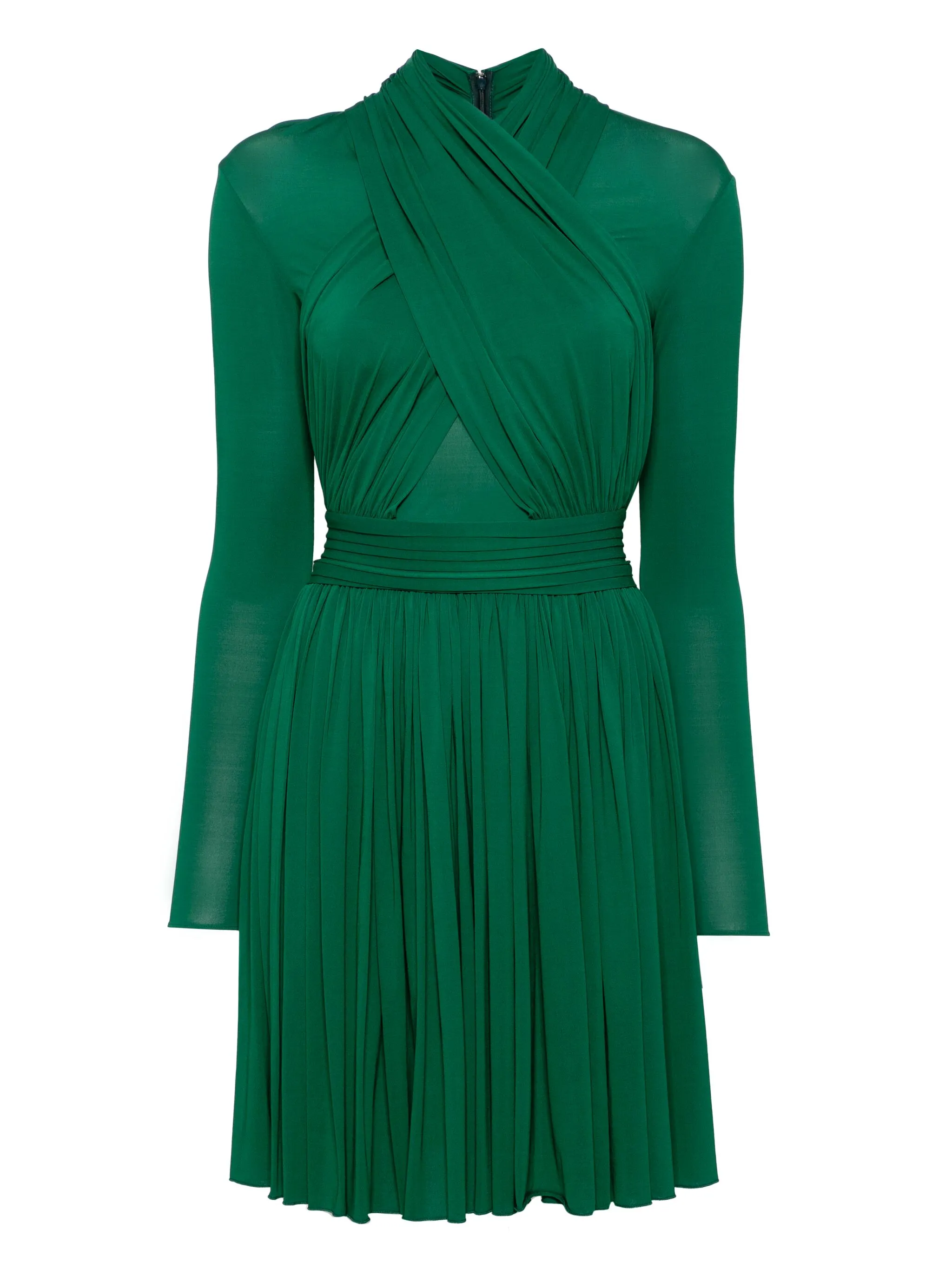

Платье с длинными рукавами Herve L. Leroux, зеленый