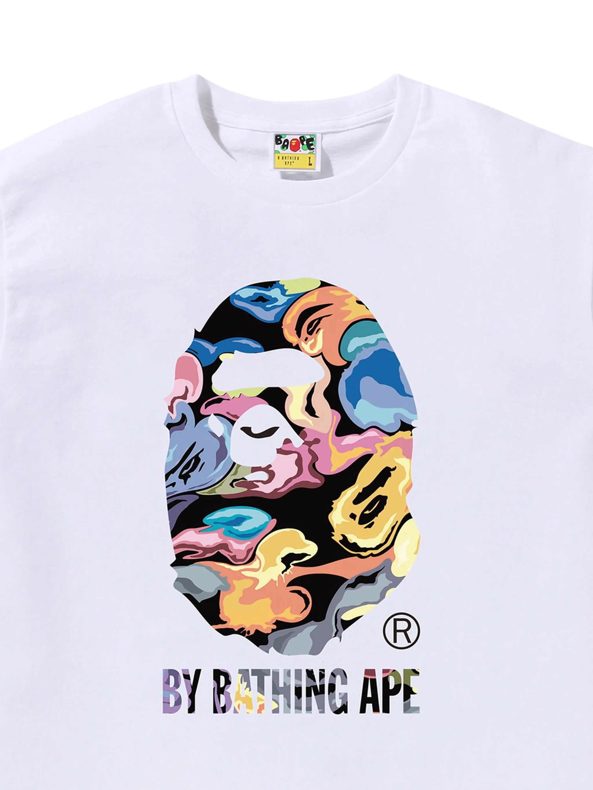 Графическая футболка A Bathing Ape, белый — фото 2