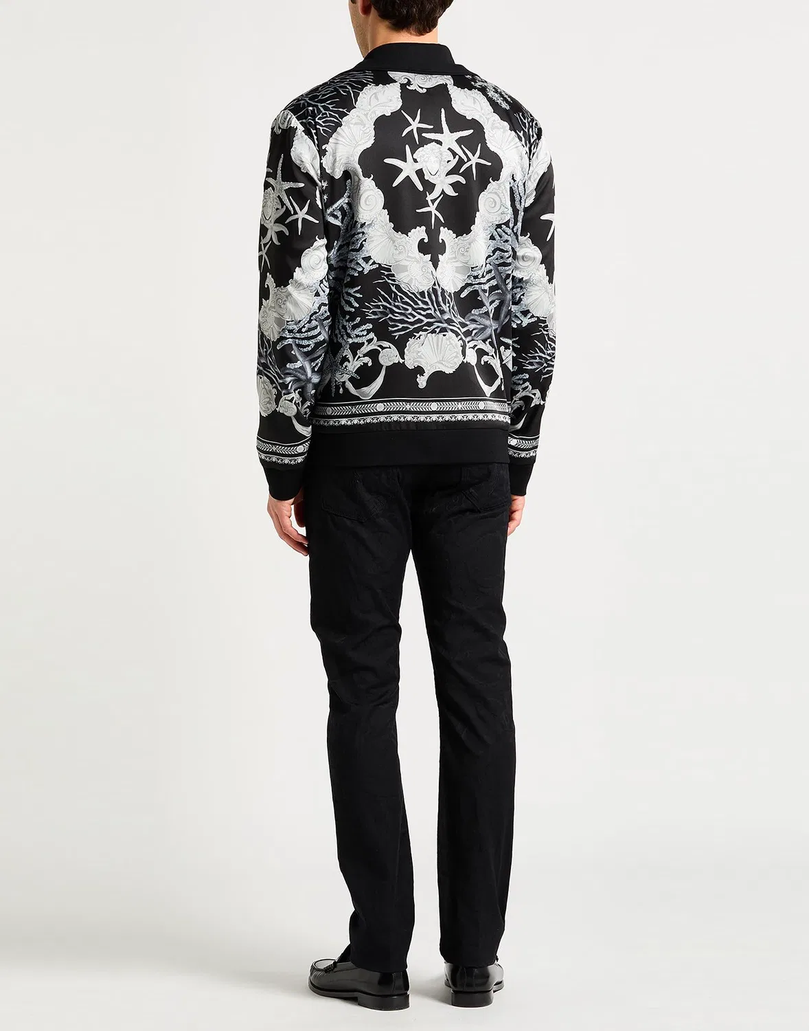 Куртка из шерсти с принтом VERSACE Black — фото 3