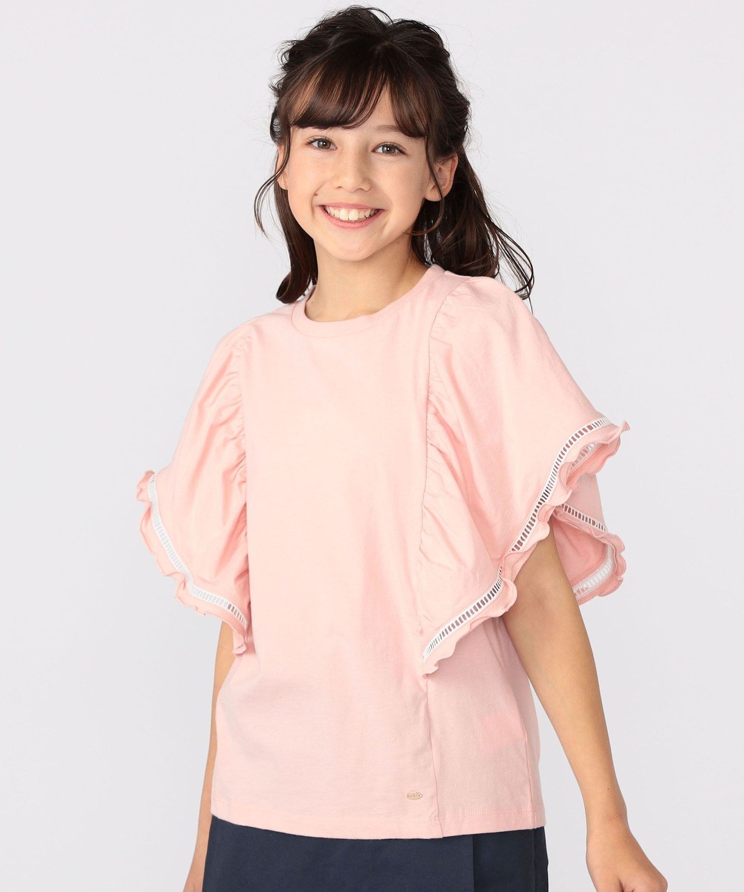 Детская футболка с коротким рукавом и шнуровкой «Лестница»: 140-150 см SHIPS KIDS, Pink