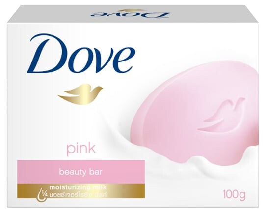 

Розовое, увлажняющее мыло, 100 г Dove