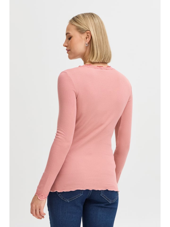 

Лонгслив Fransa Longsleeve, розовый