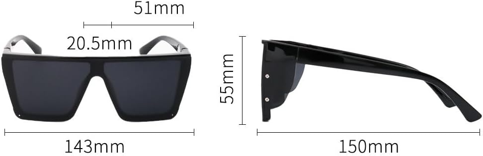 

Willochra Модные солнцезащитные очки без оправы квадратной формы для женщин, большие солнцезащитные очки с плоской верхней частью, солнцезащитные очки-щитки для мужчин, винтажные очки UV400, C5