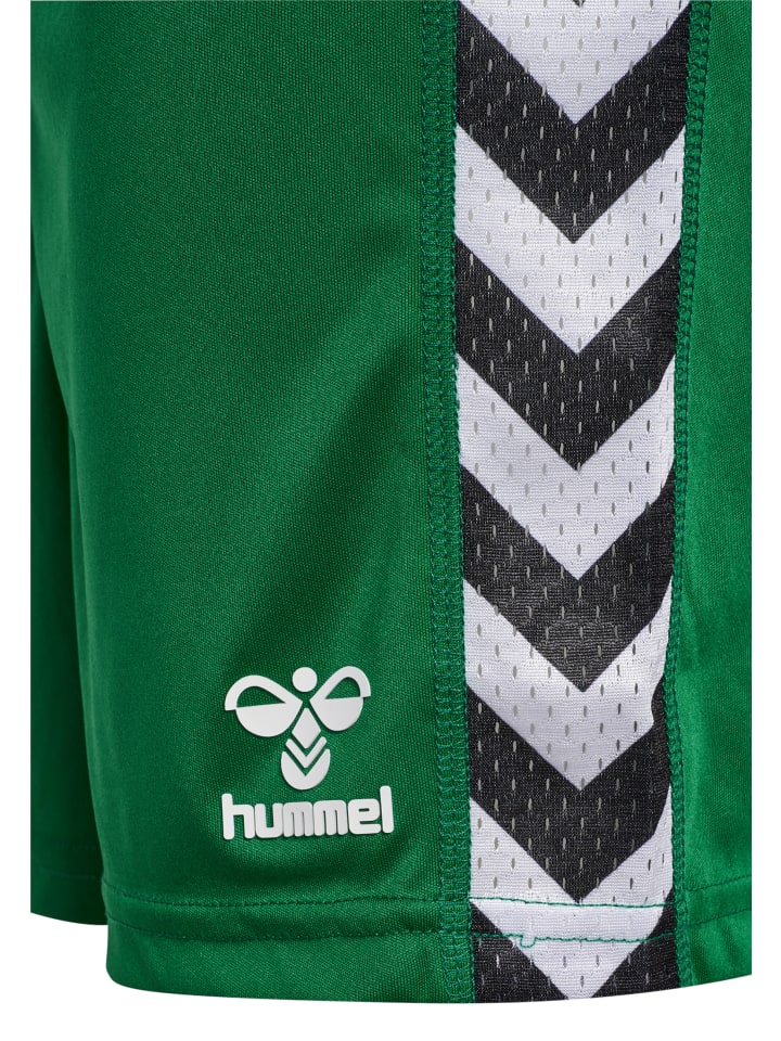 Hummel Игривые шорты для детей в цвете «Вечнозеленый» — фото 3