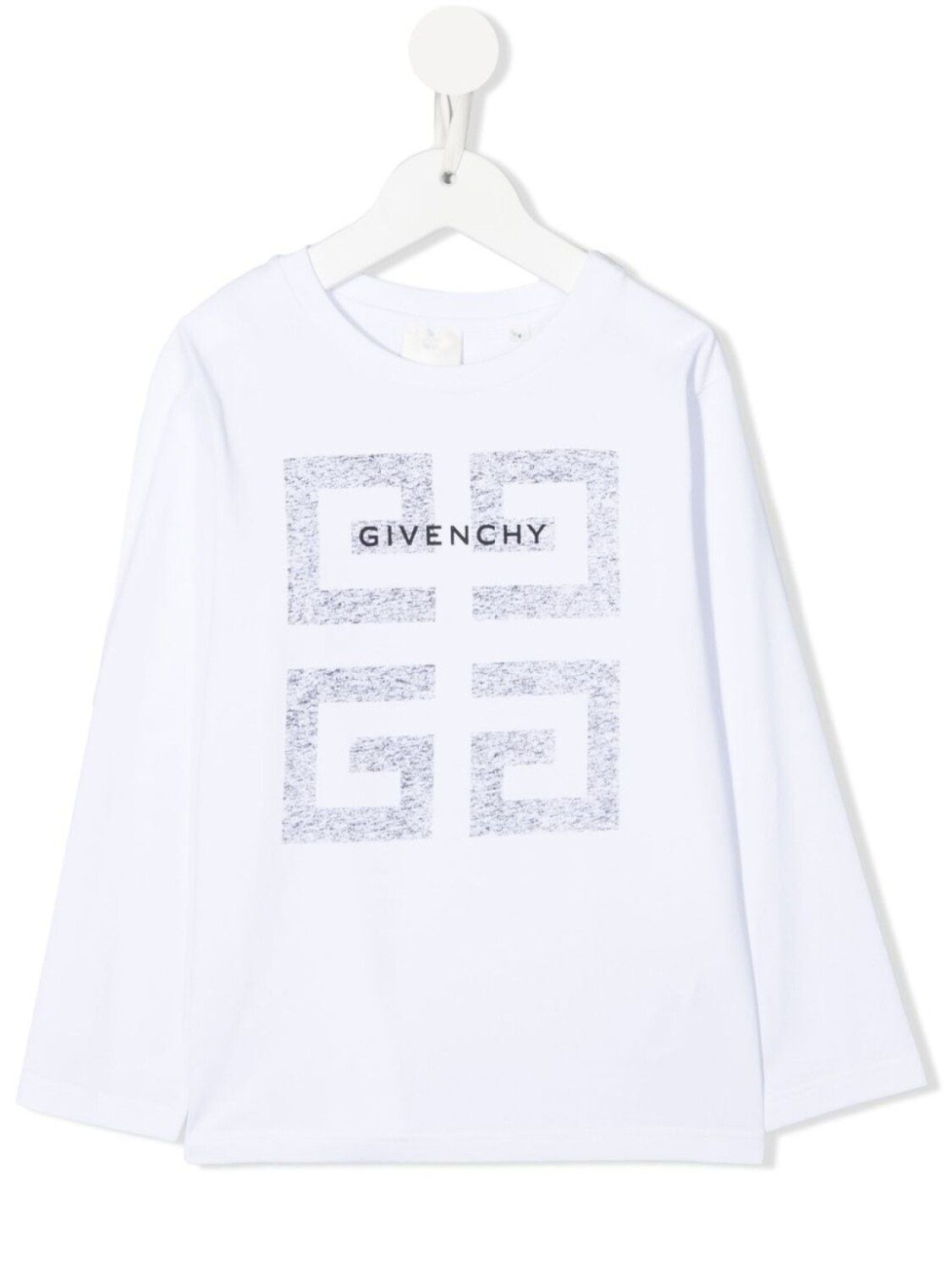 

Givenchy Kids футболка оверсайз с логотипом, белый