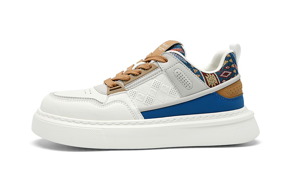 

Мужские низкие скейтбордистские кроссовки HLA, белый синий