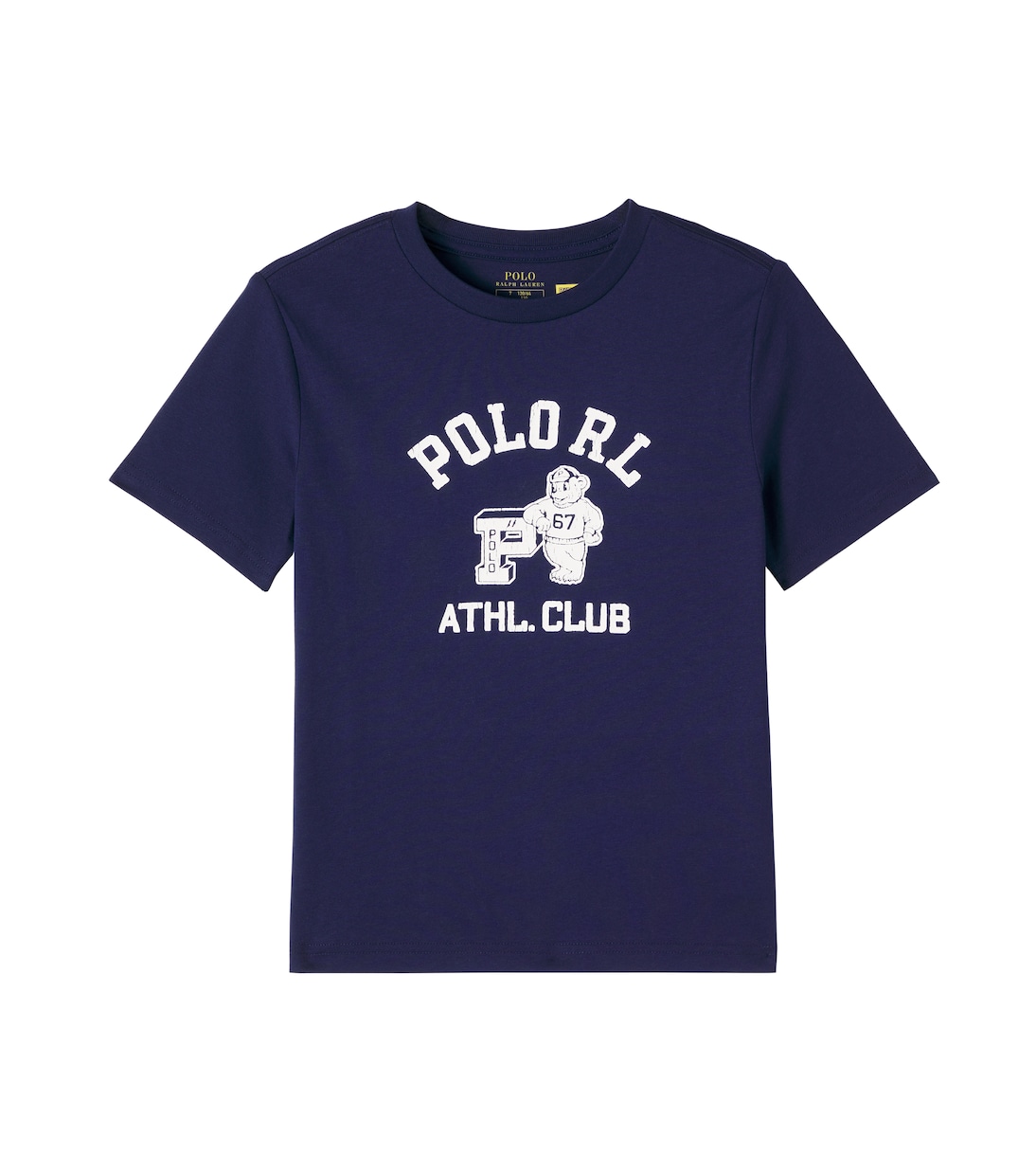 

Футболка из хлопкового джерси с логотипом Polo Ralph Lauren Kids, Refined Navy