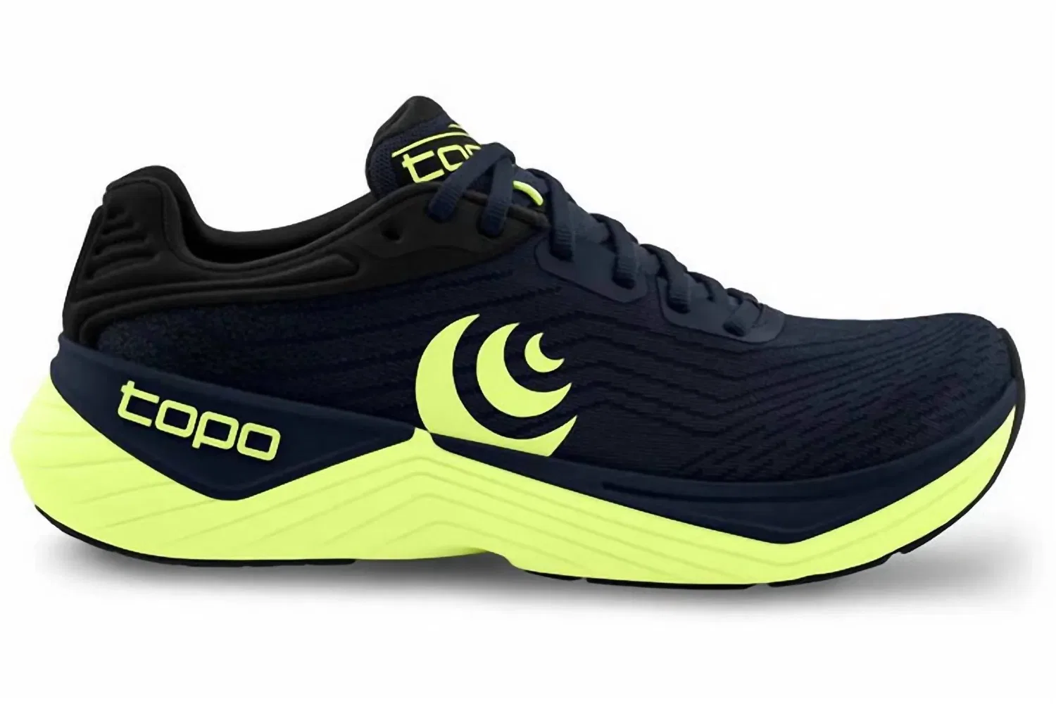 Topo Athletic Мужские беговые кроссовки Ultrafly 5, темно-синий/салатовый цвет