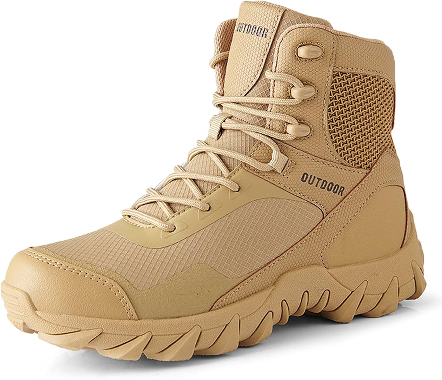 

Мужские походные ботинки Hongrenamz водонепроницаемые, высокие туристические ботинки для активного отдыха, ботинки для трекинга, противоскользящие, для кемпинга, черные, размер EU43/US9