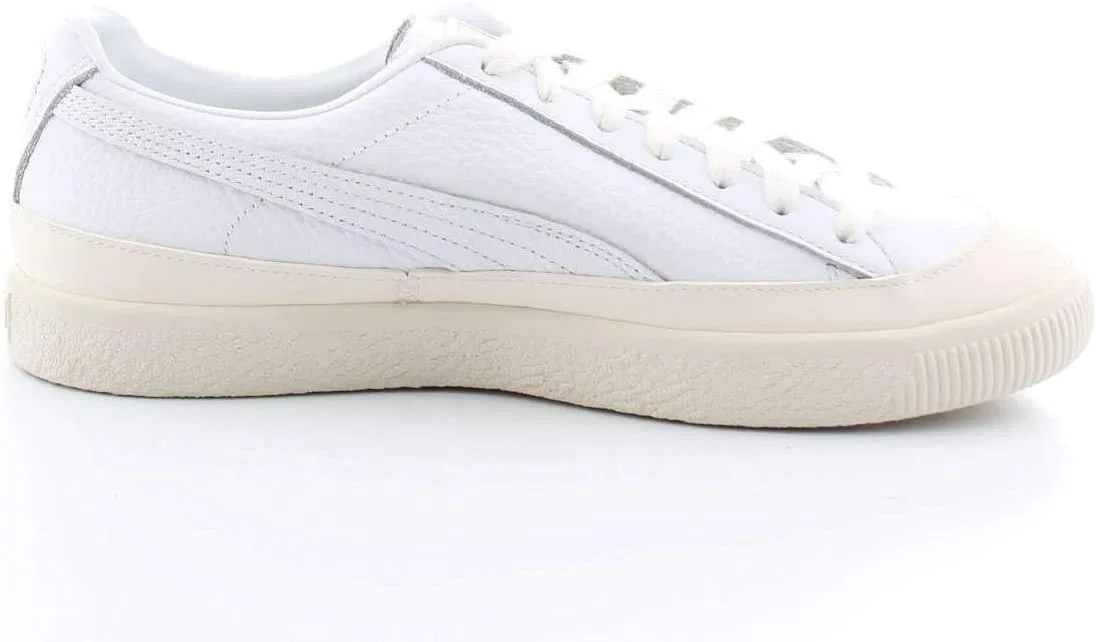 Кроссовки PUMA Clyde Rubber Toe LTHR White/White — фото 4