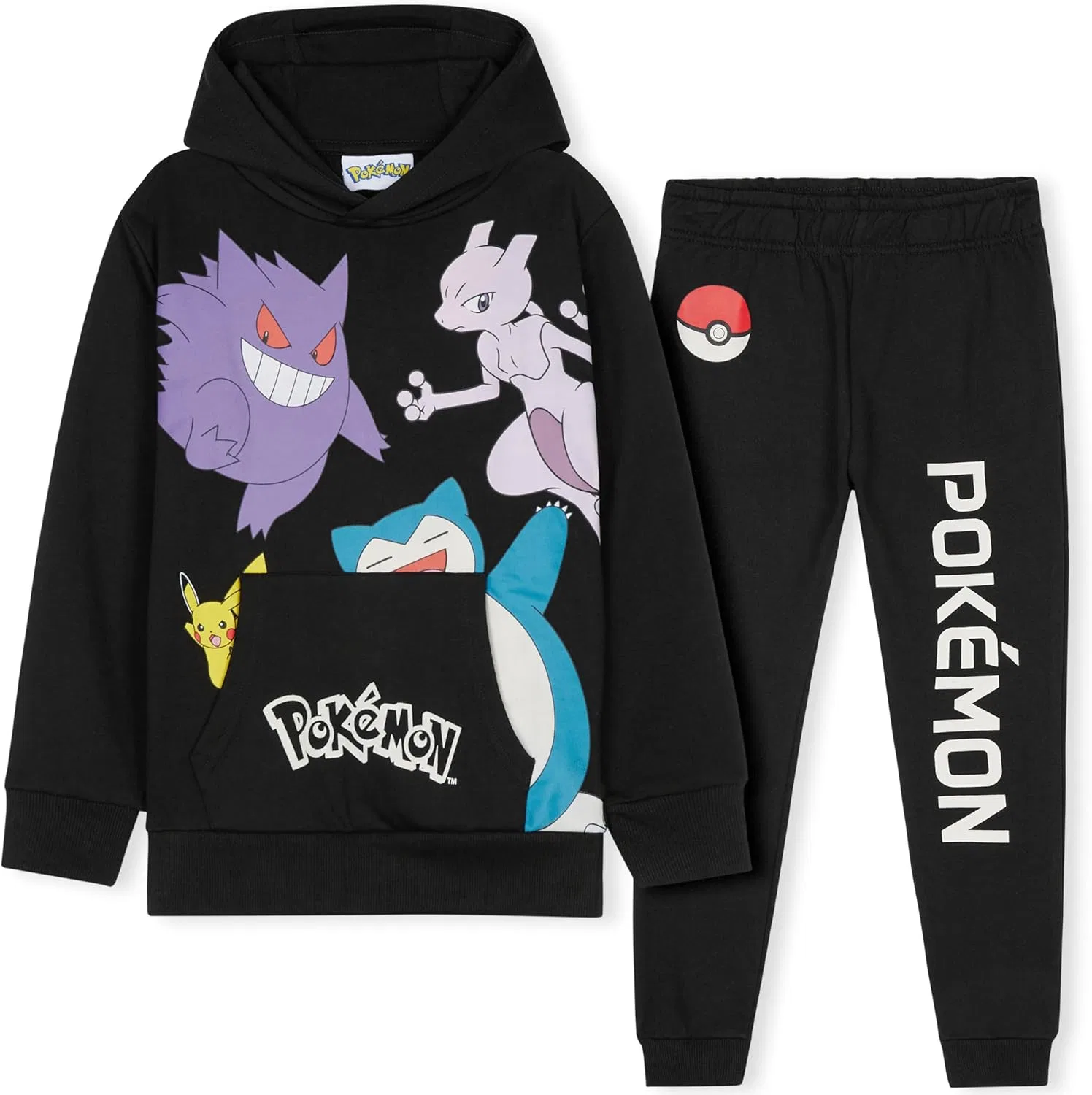 Детский спортивный костюм Pokémon, 2 предмета, черный