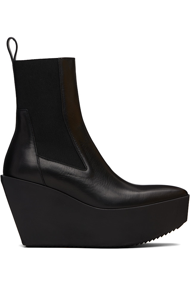 

Rick Owens Concordians серебристая платформа ботинки челси в стиле "битл"