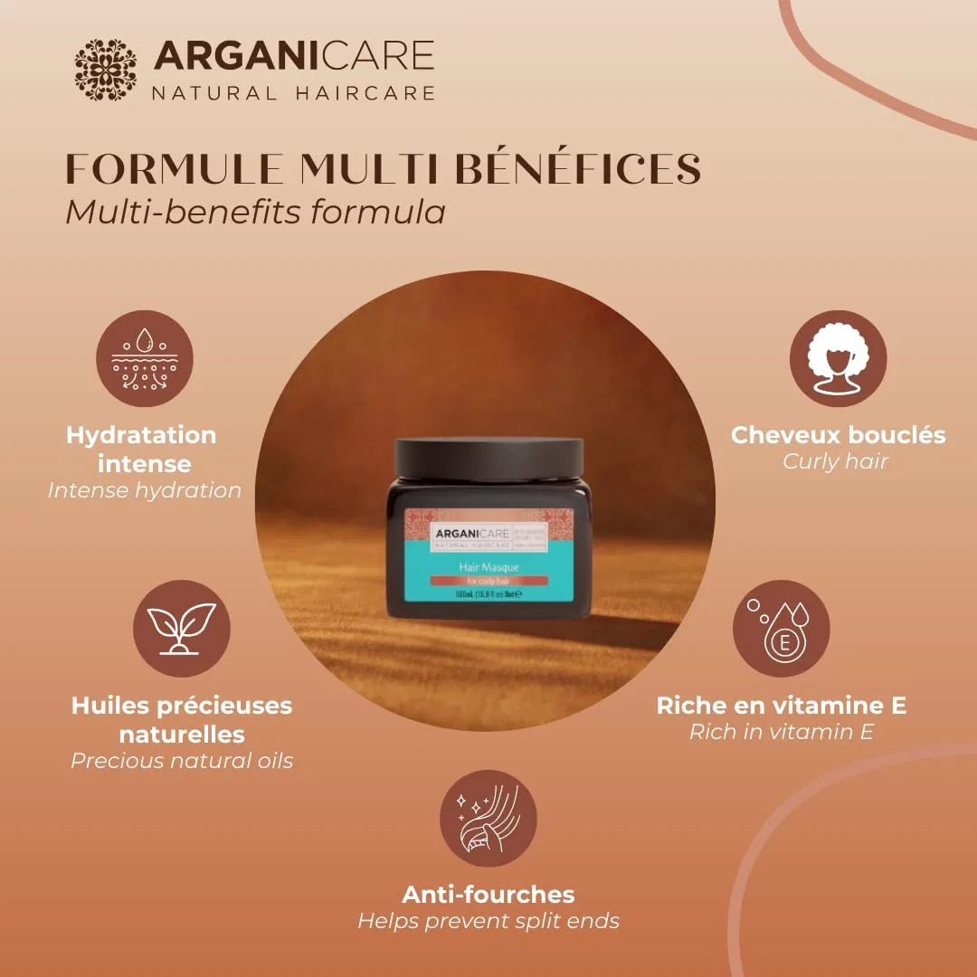 Маска для кудрявых волос «Hair Treatment For Curly Hair» от ArganiCARE Arganicare — фото 4