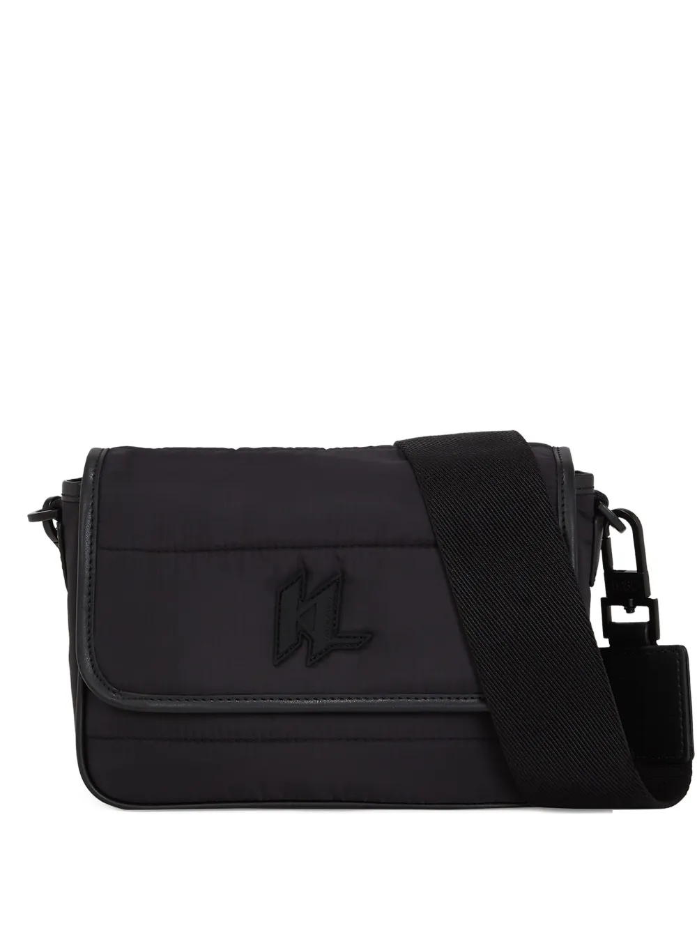 

Сумка-мессенджер с монограммой Karl Lagerfeld, черный