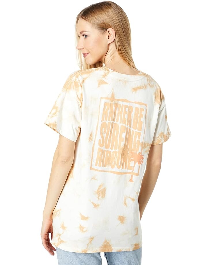 

Футболка Rip Curl Rather Be Surfing Oversized Tee, кремовый