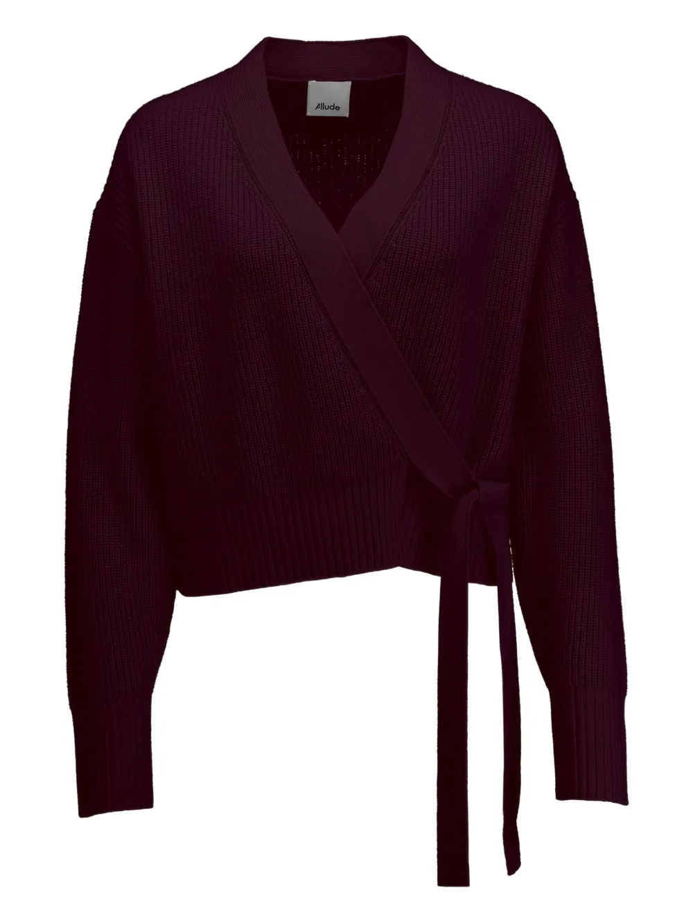 

Кардиган в рубчик ALLUDE, красный
