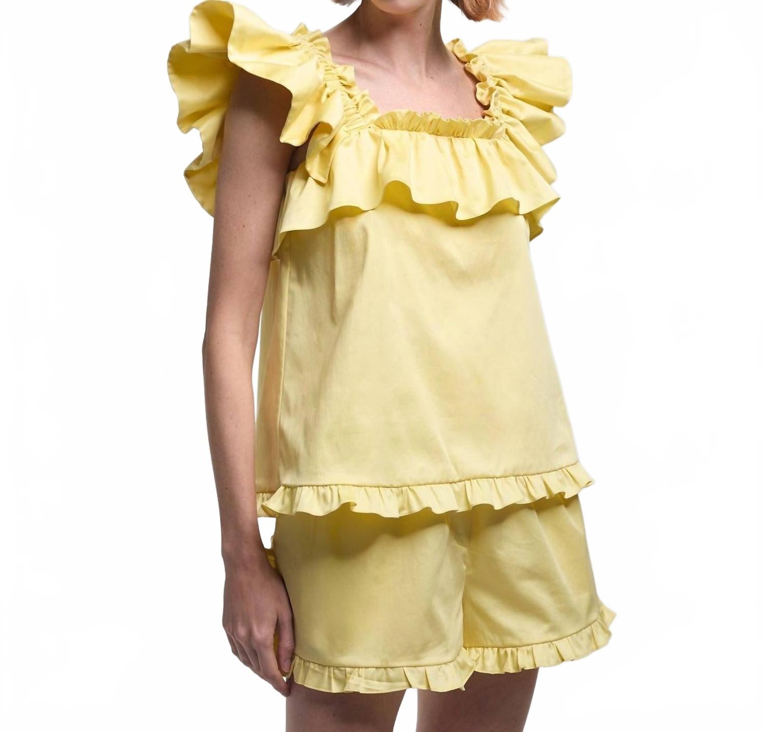 

Топ Gabriela желтого цвета Kika Vargas