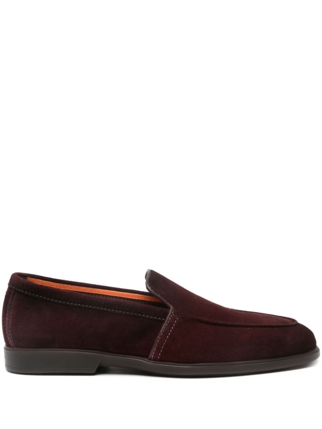 

Santoni замшевые лоферы, красный