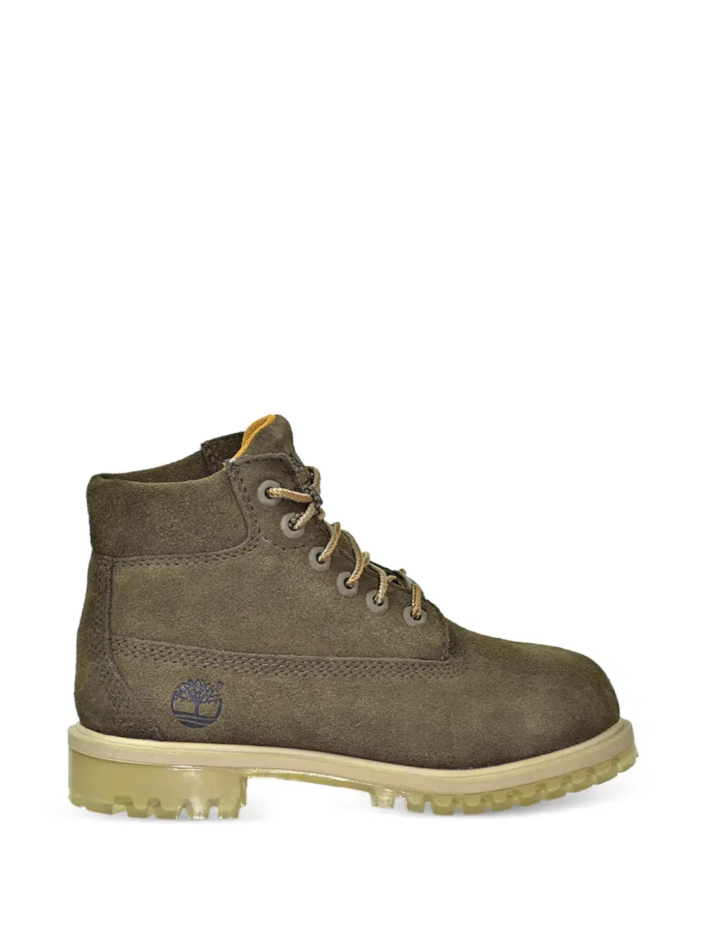Ботинки мужские замшевые темно-зеленые Timberland Kids, зеленый