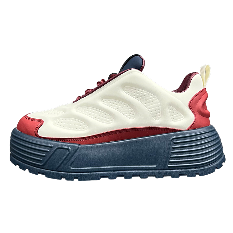 

Износостойкие дышащие низкие массивные кроссовки для мужчин ZUOSAISI, White Blue