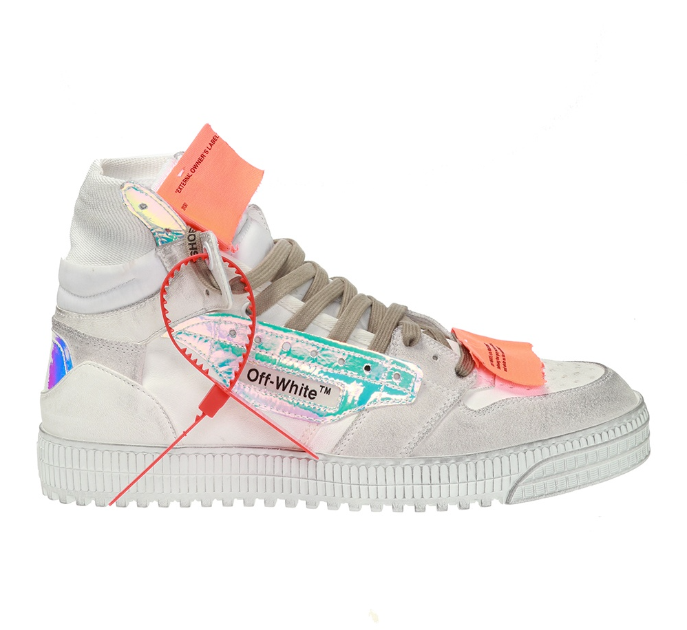 

Белые мужские кроссовки из телячьей кожи Off-White
