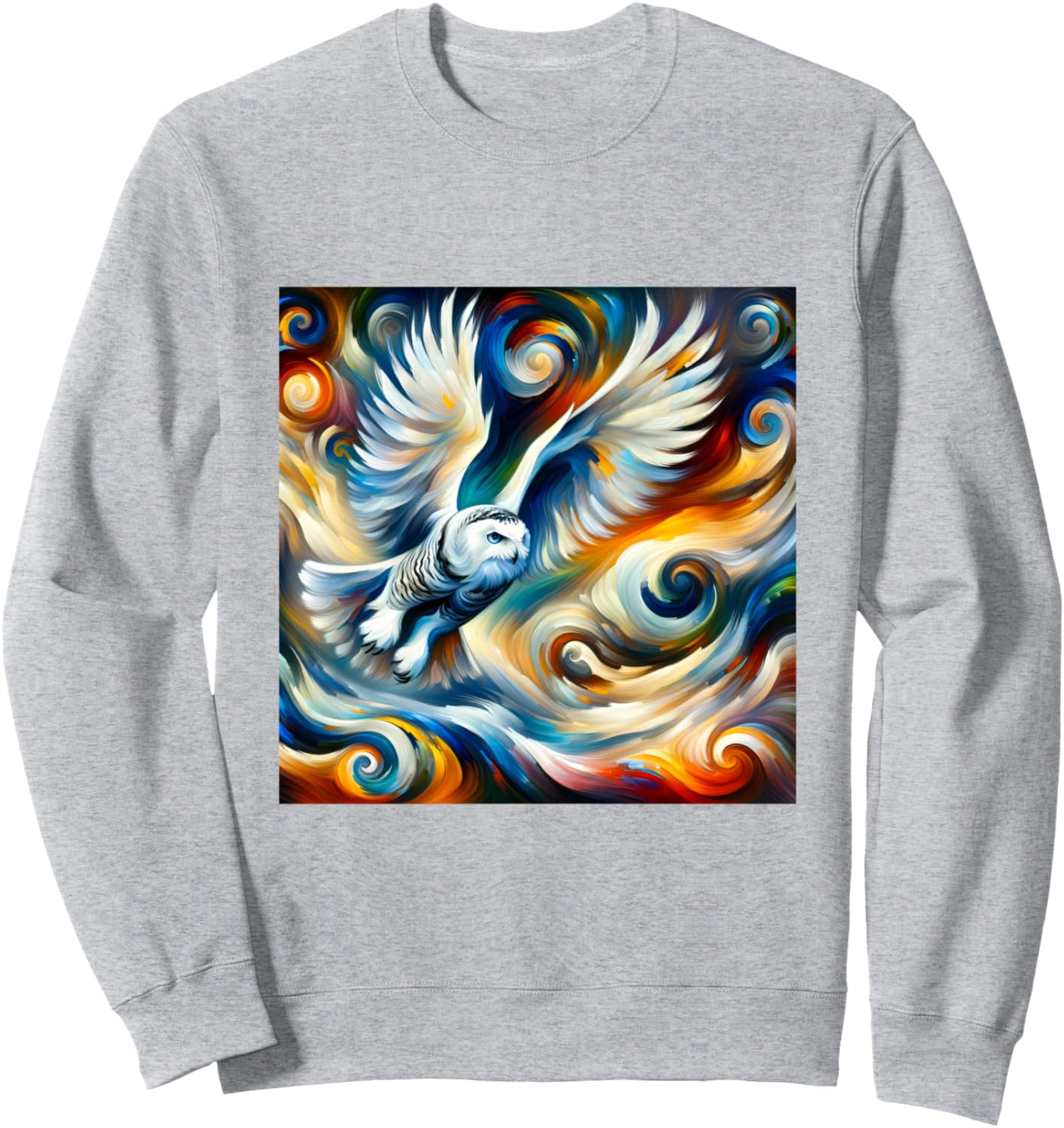 

Толстовка древнегреческая сова, яркая птица, гик, бохо, природа Owl Gifts And Shirts, серый