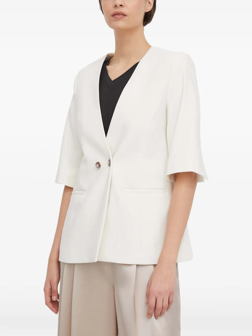 

Короткий пиджак Carli с короткими рукавами от MMGrit Mos Mosh, белый