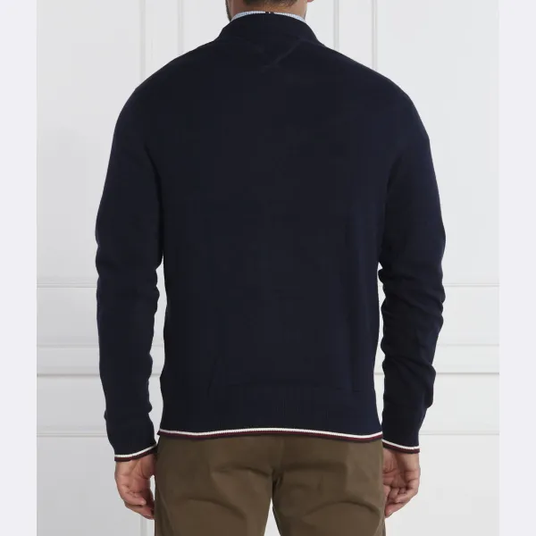 Свитер стандартного кроя Monotype с кантом gs с добавлением шелка Tommy Hilfiger, синий — фото 3