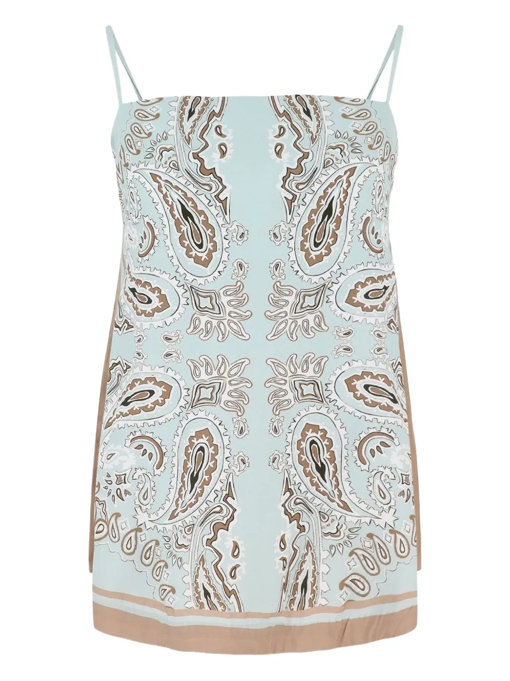 

Топ с принтом пейсли Hemant And Nandita, синий