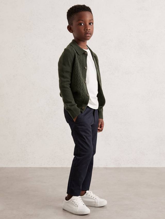 

Детский кардиган Gideon из шерсти Reiss, Forest Green