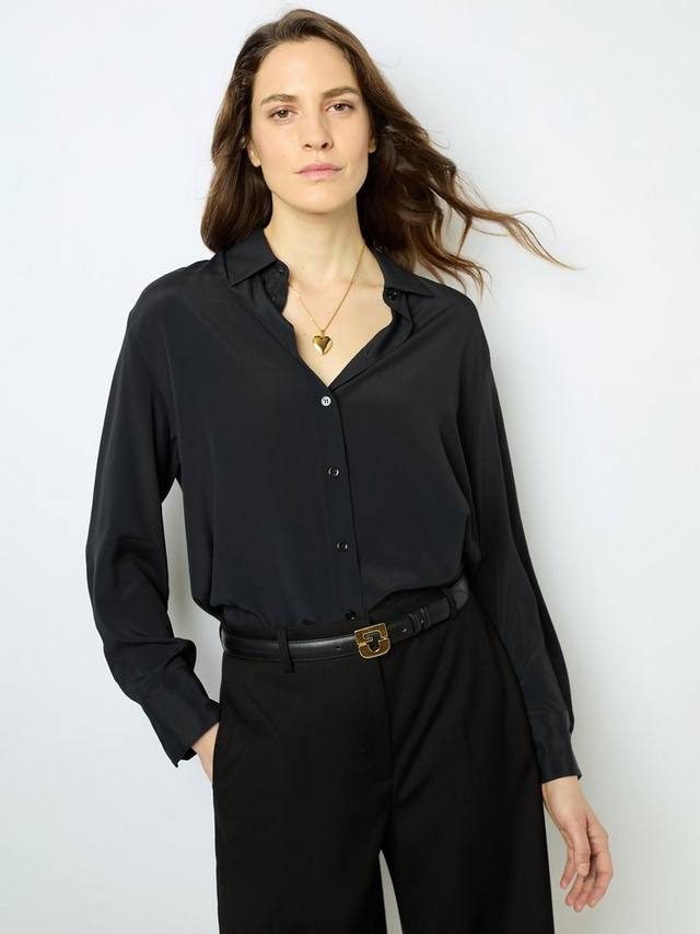 

Рубашка из смесового шелка beata Gerard Darel, черный