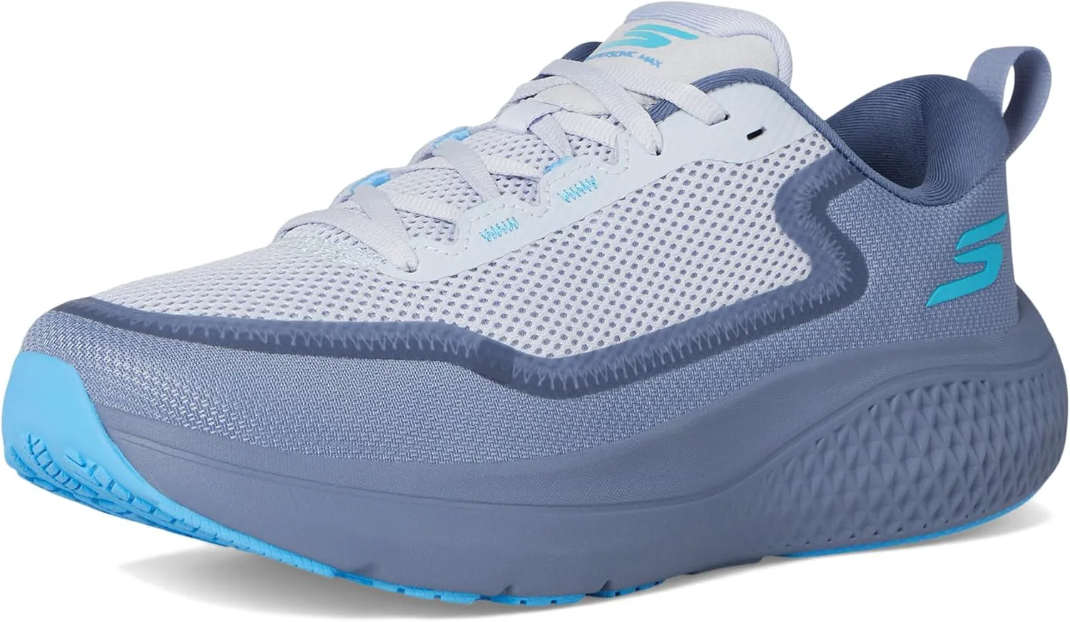 Мужские кроссовки Skechers Go Run Supersonic Max, серебряный — фото 3