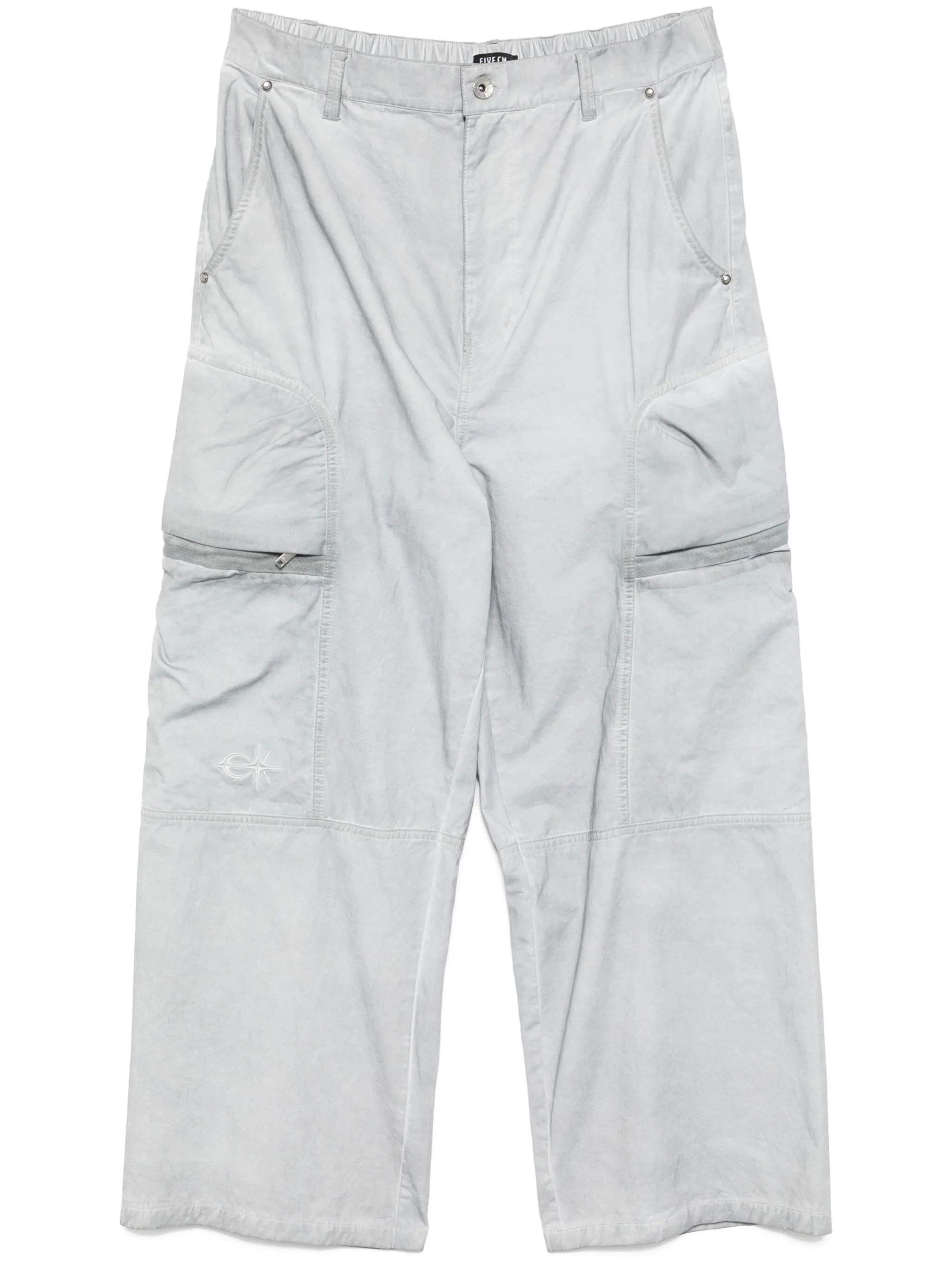 

Брюки с вышитым логотипом Five Cm, серый