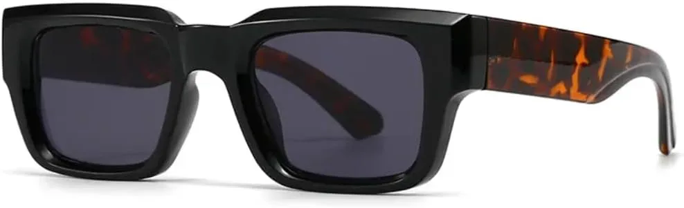 

Солнцезащитные очки для женщин и мужчин в стиле панк, с широкими дужками, градиентным покрытием, роскошные (C2, черный леопардовый принт) TVTBBVV, C2 Black Leopard