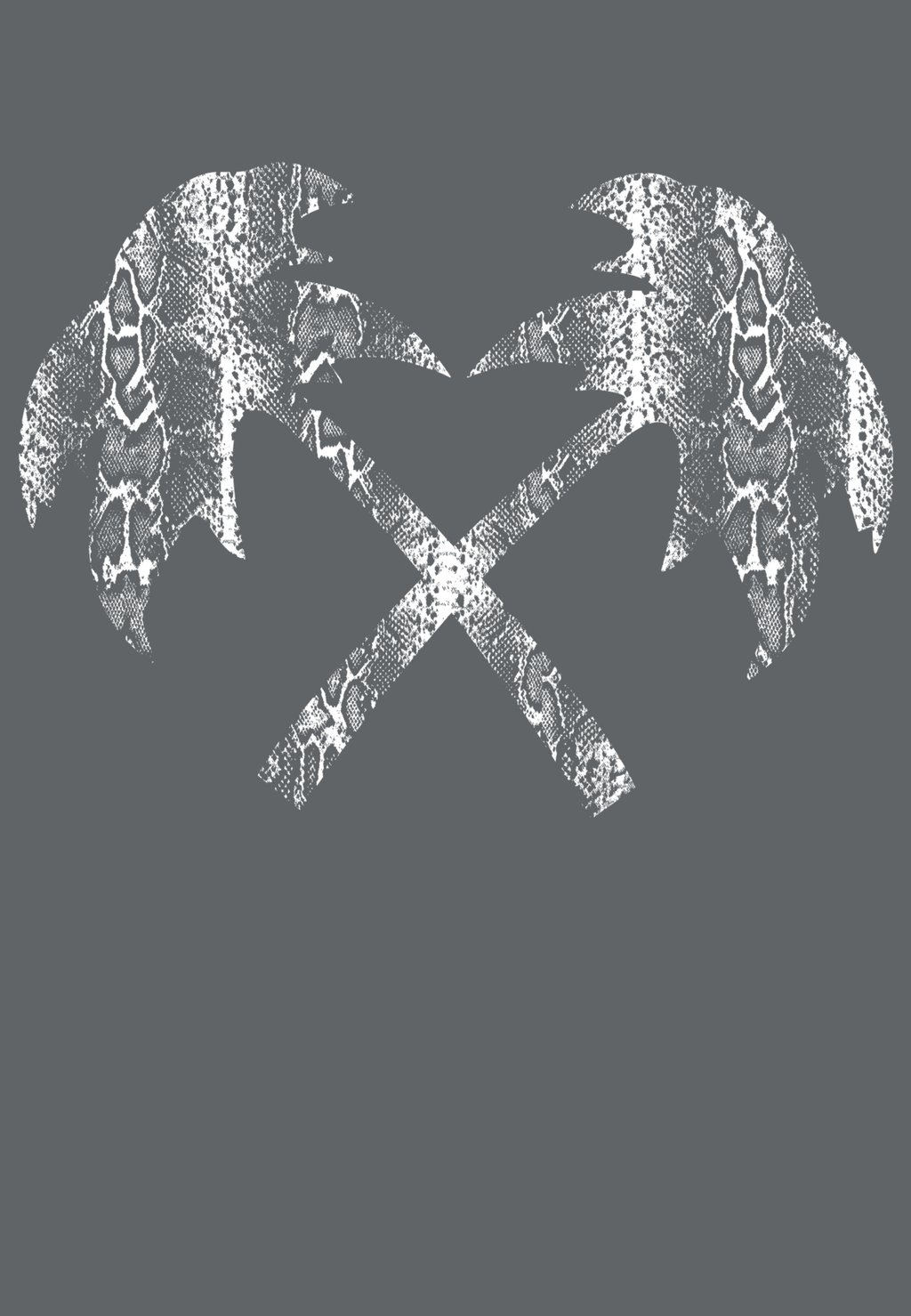 

Футболка с принтом CROSS PALMS Henry Tiger, темно-серый