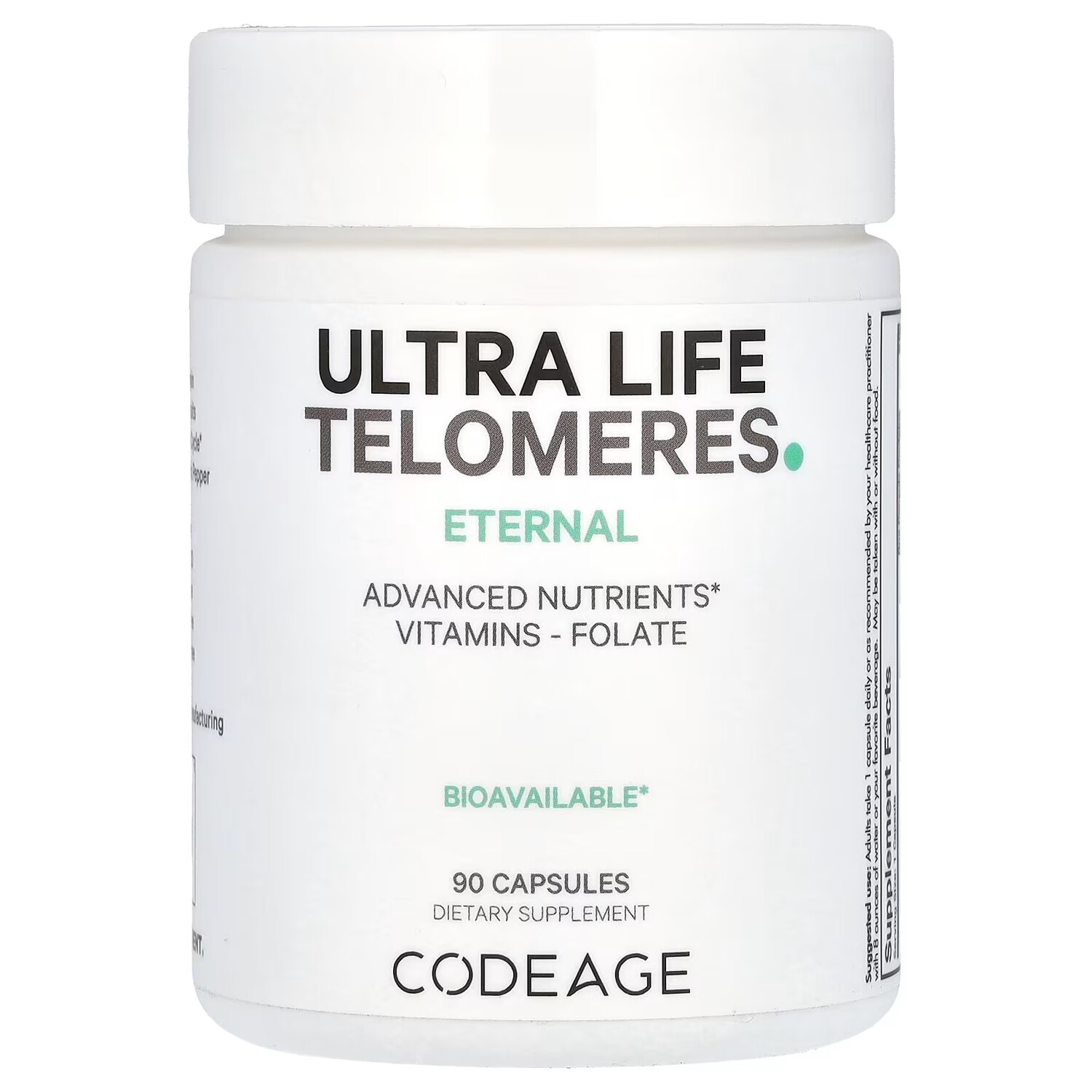 

Теломеры Codeage Ultra Life на травах и фруктах, 90 капсул