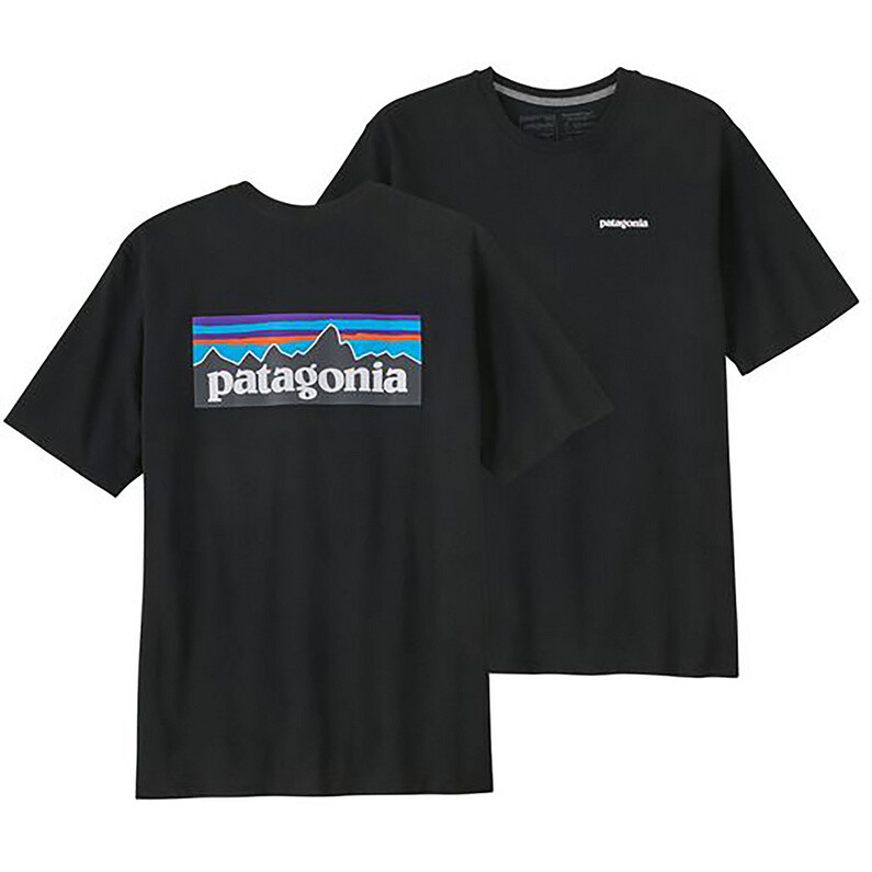 Мужская футболка P-6 с логотипом Responsibili Patagonia, черный — фото 2