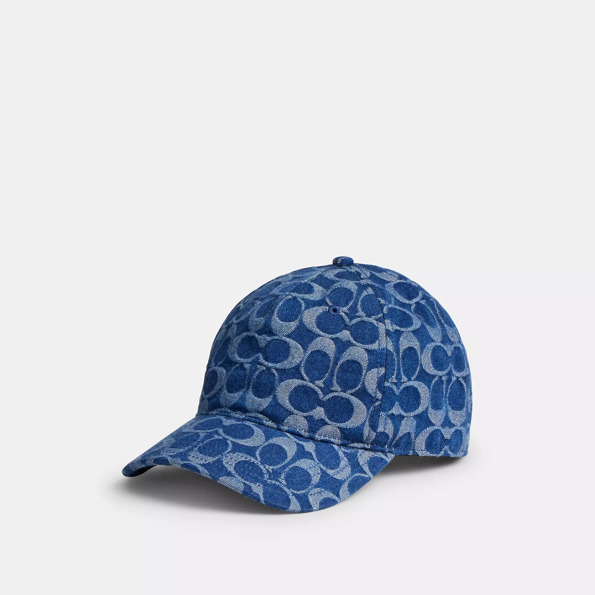 

Бейсболка из джинсовой ткани Coach Outlet Signature, цвет denim